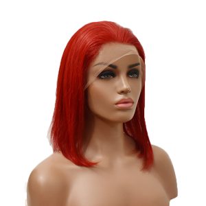 red color lace wig